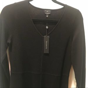 Talbots NWT Black merino wool dress